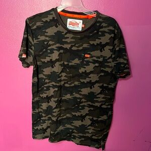 Superdry Orange Label Lite Camo Pocket Short Sleeve T-Shirt Size M